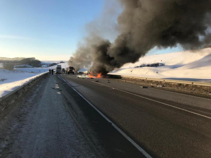 Семь человек погибли в массовом ДТП под Воронежем