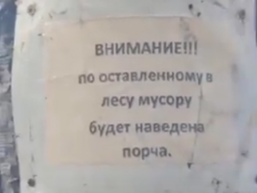 На воронежцев пригрозили навести порчу по оставленному мусору, но они не испугались и нагадили 