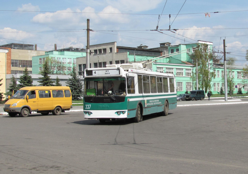 Воронежский троллейбусный маршрут №4 временно прекращает свое движение