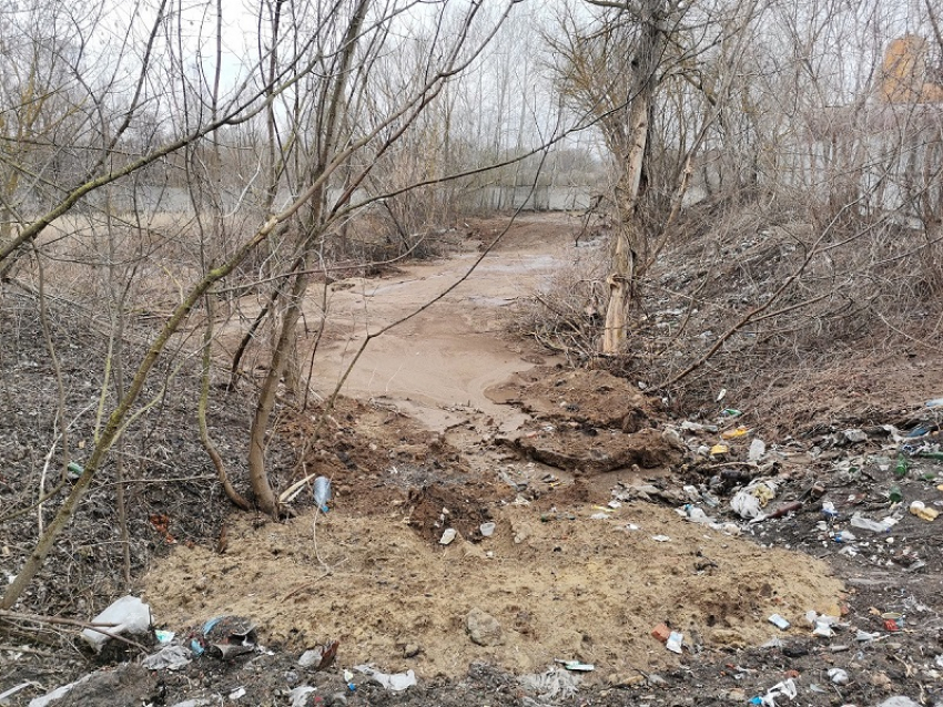 Жидкие отходы с серной кислотой сливают в пруд в Воронежской области 