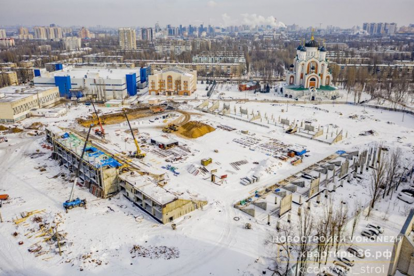 Строительство нового стадиона «Факел» показали на фотографиях в Воронеже