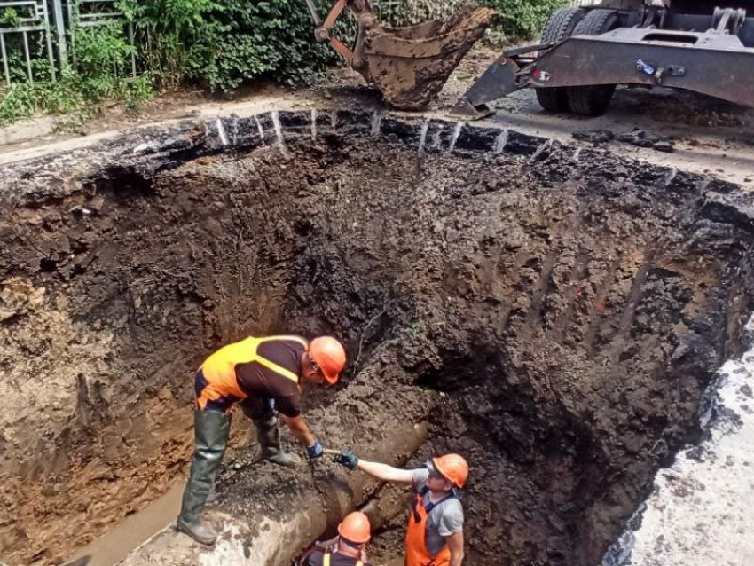 Аварию на воронежском водоводе устранили