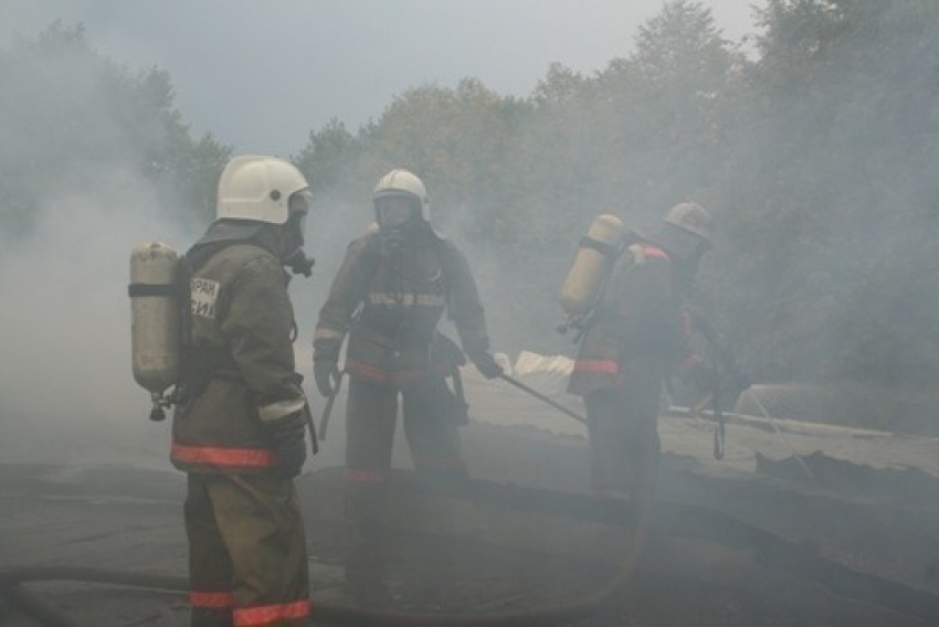 В Воронежской области загорелся старый мясокомбинат