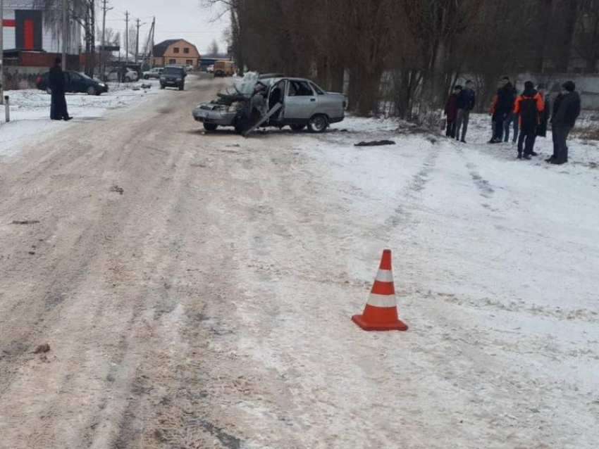 Два парня на машине врезались в дерево в воронежском поселке