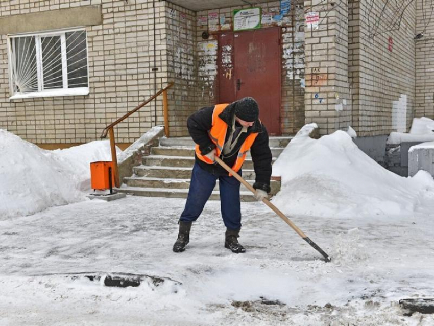 ГЖИ пригрозила штрафами местным УК за неуборку снега и наледи в Воронеже 