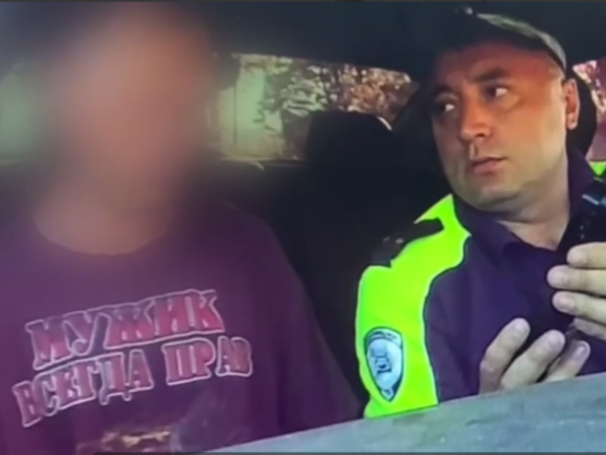 Пьяного водителя в футболке “Мужик всегда прав” задержали в Воронежской области
