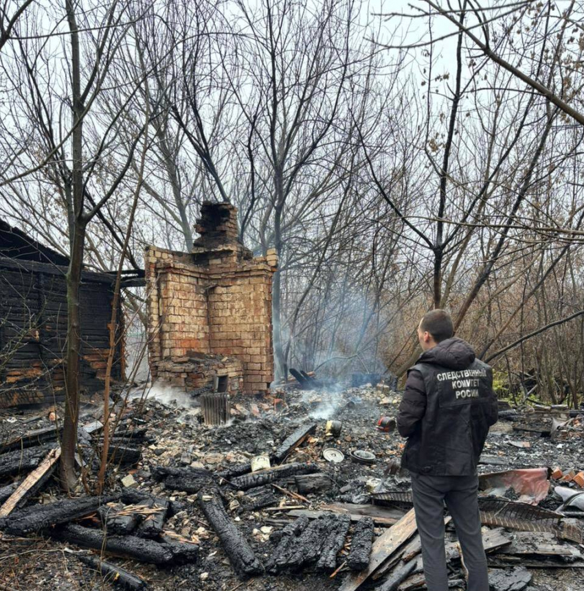 Следователи проверят жуткий пожар, в котором погибли двое в Воронежской области