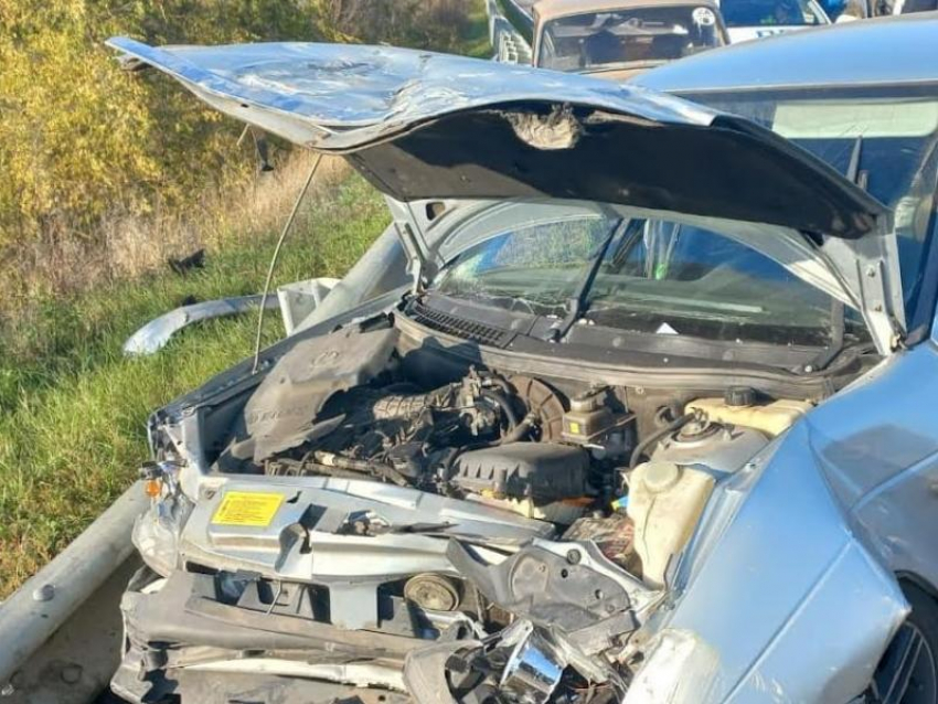 Две машины столкнулись лоб в лоб в Воронежской области