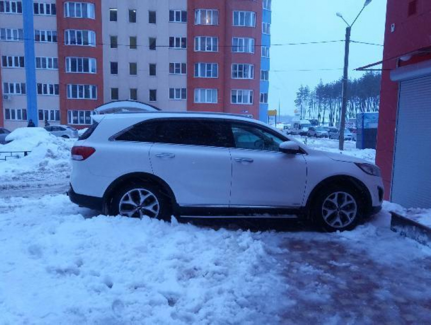 Воронежцев возмутила быдло-парковка внедорожника в Боровом