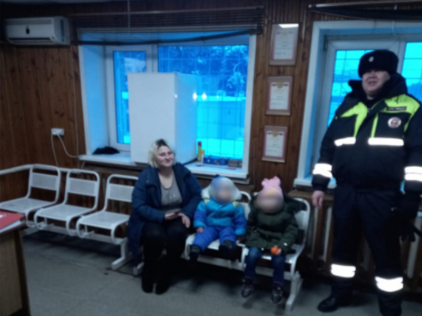 Инспекторы ДПС спасли 23-летнюю мать с двумя малышами на дороге в Воронежской области