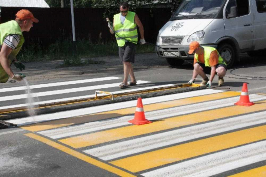 В Воронежской области обновят дорожные «зебры» почти за 100 миллионов рублей