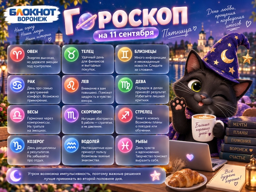 День любви, прощения, и подведения итогов: гороскоп на 11 сентября