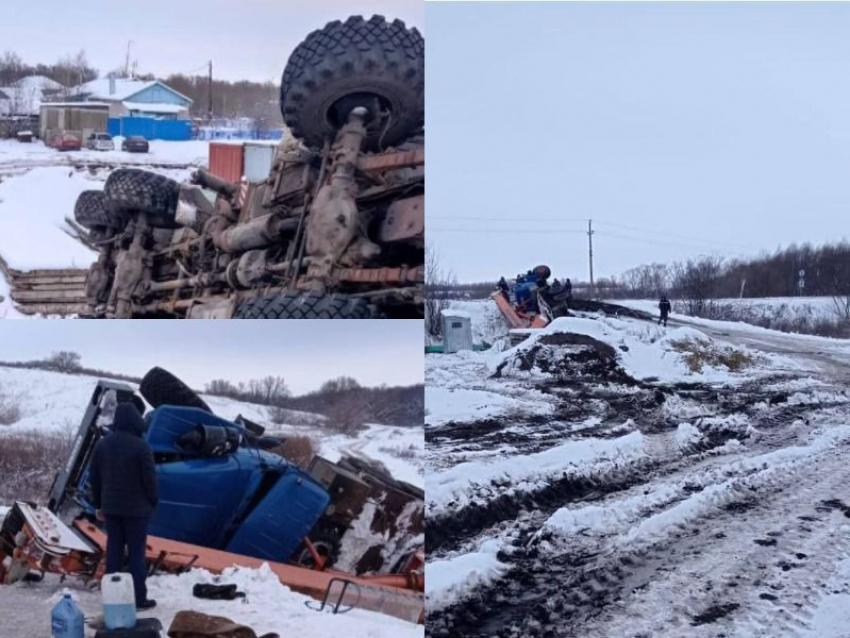 Сельчанин погиб при падении автокрана в Воронежской области