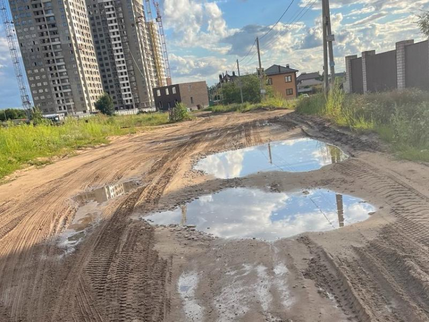 В грязное месиво превратилась дорога из-за большегрузов в Воронежской области