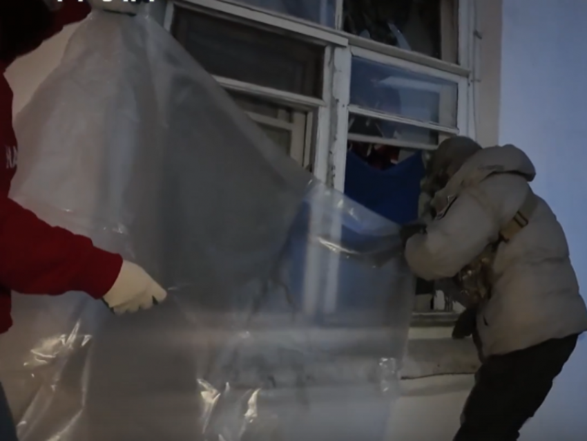 Опубликовано видео из частного дома, пострадавшего из-за БПЛА в Воронеже 