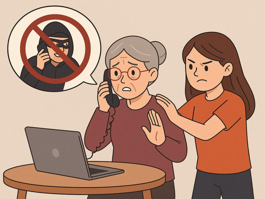 Внучка спасла бабушку от миллионного мошенничества в Воронежской области