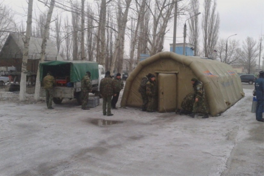 В Воронежской области на трассе М-4 развернут городок жизнеобеспечения