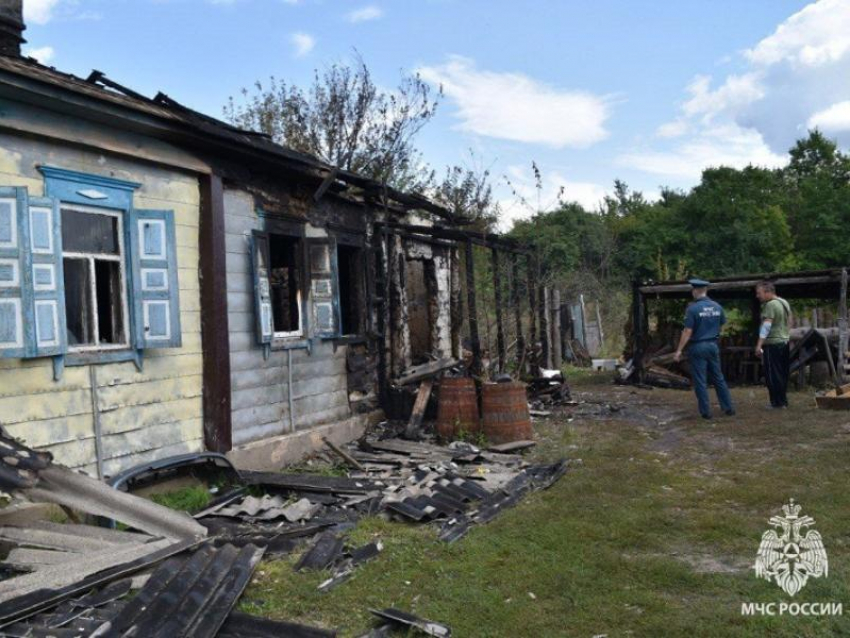 Семья с 6 детьми едва не сгорела при пожаре в Воронежской области 