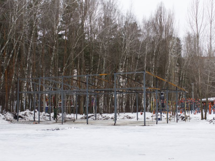 Пункт проката спортинвентаря начали создавать в обновляемом парке «Танаис» в Воронеже