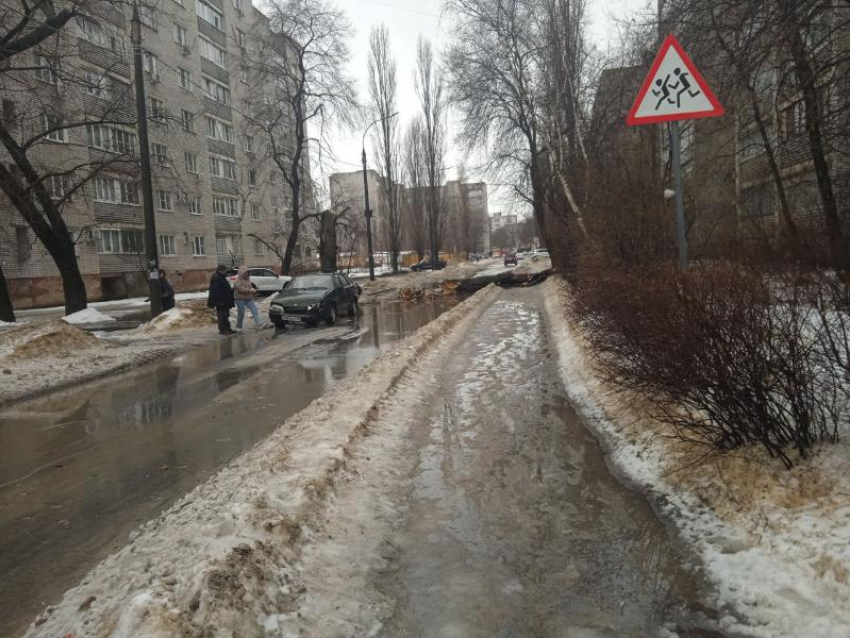  Рухнувшее дерево подбило ВАЗ в Воронеже