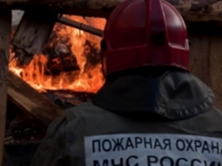 Искра от костра стала причиной пожара в Воронежской области