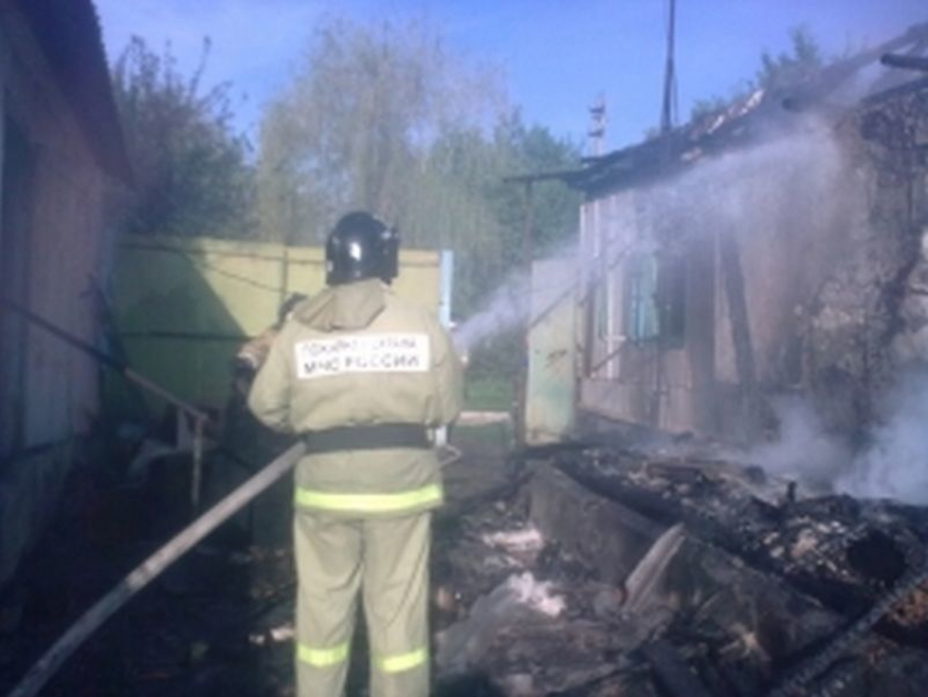 В Воронежской области на пожаре сгорел пенсионер