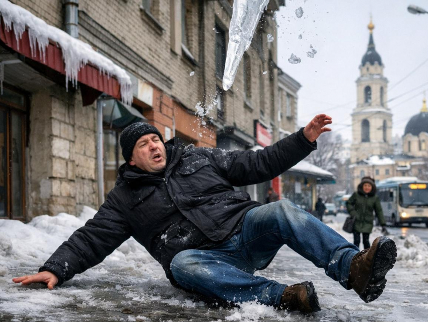 Почти 2000 человек за две недели пострадали от гололеда в Воронежской области 
