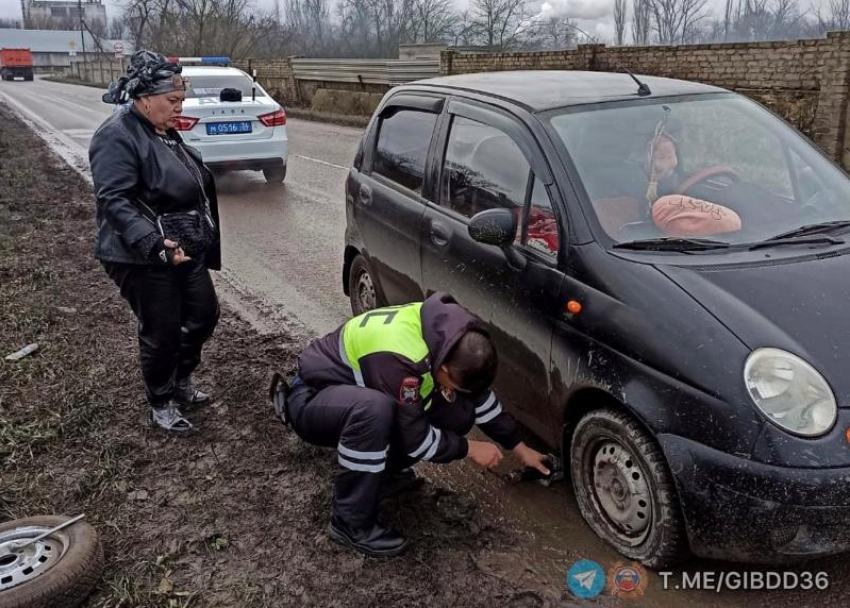 Неожиданная помощь пришла к автомобилистке в Воронежской области