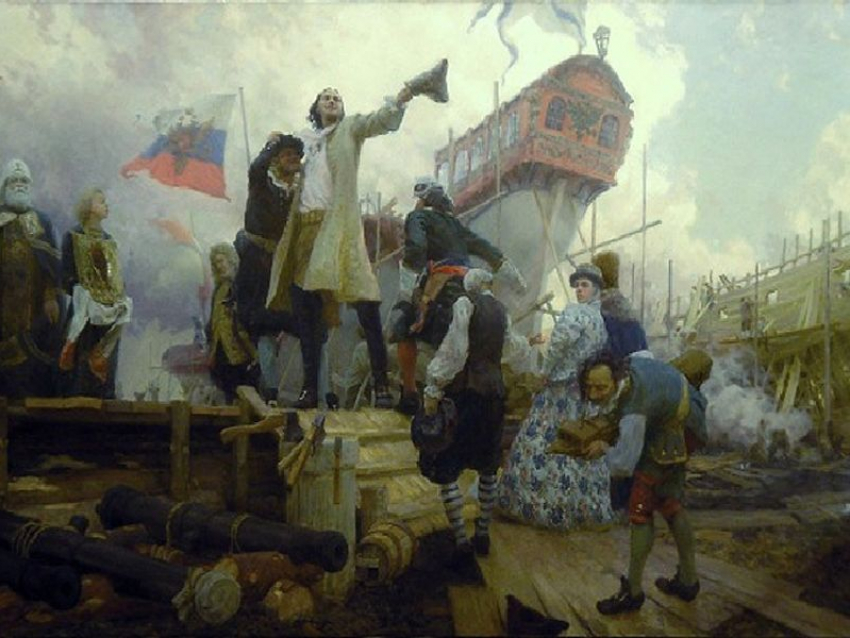 324 года назад император Петр I приехал в Воронеж строить флот