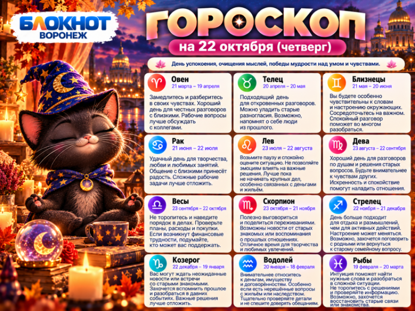 Что приготовил этот день: гороскоп на 22 октября