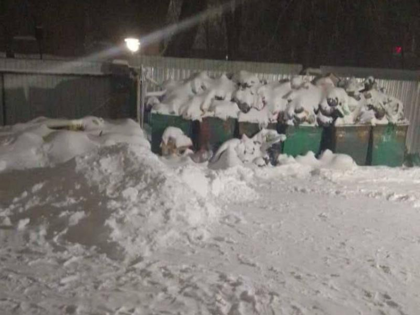 Вывоз мусора может осложниться из-за снегопадов в Воронежской области 