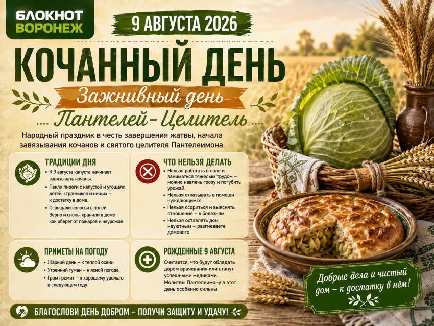 Капустные пироги и грозный запрет: что нельзя делать 9 августа