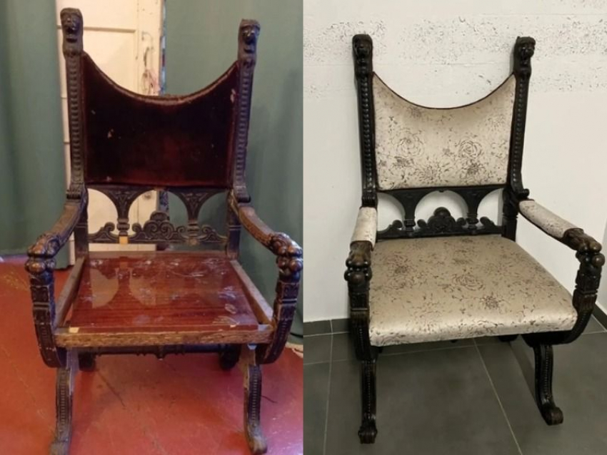 Уникальное кресло сестры великого Станиславского восстановили в Воронеже