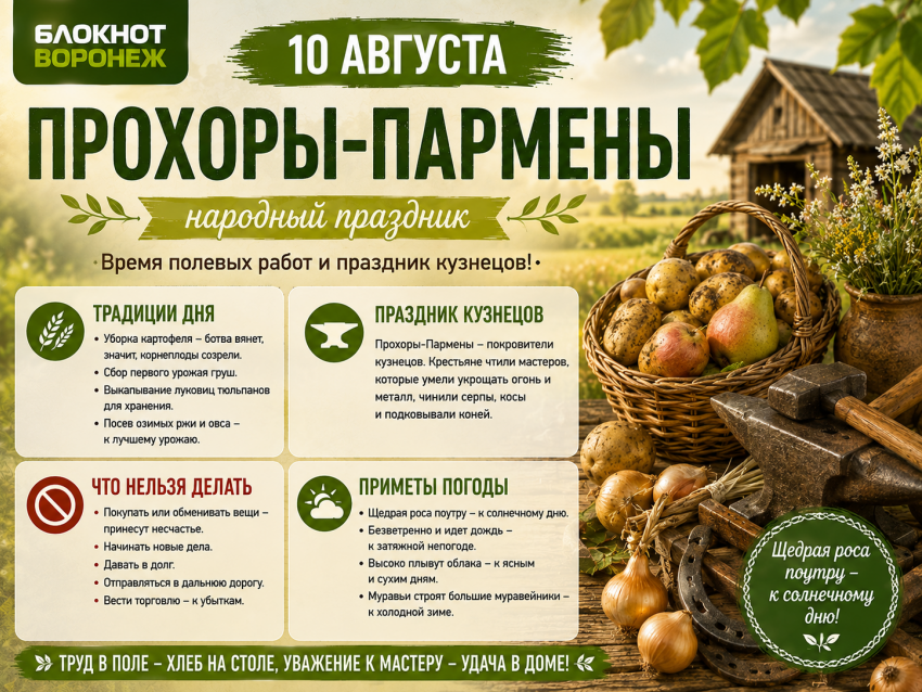 Роса, облака и урожай: погодные подсказки на Прохоров день