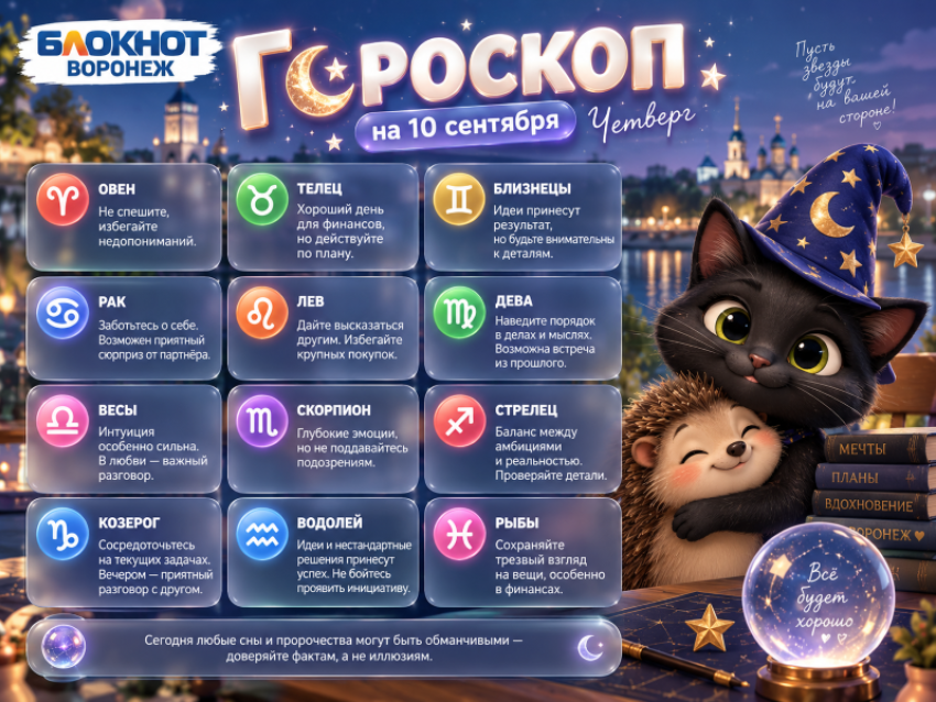 Доверяйте интуиции: гороскоп на 10 сентября 