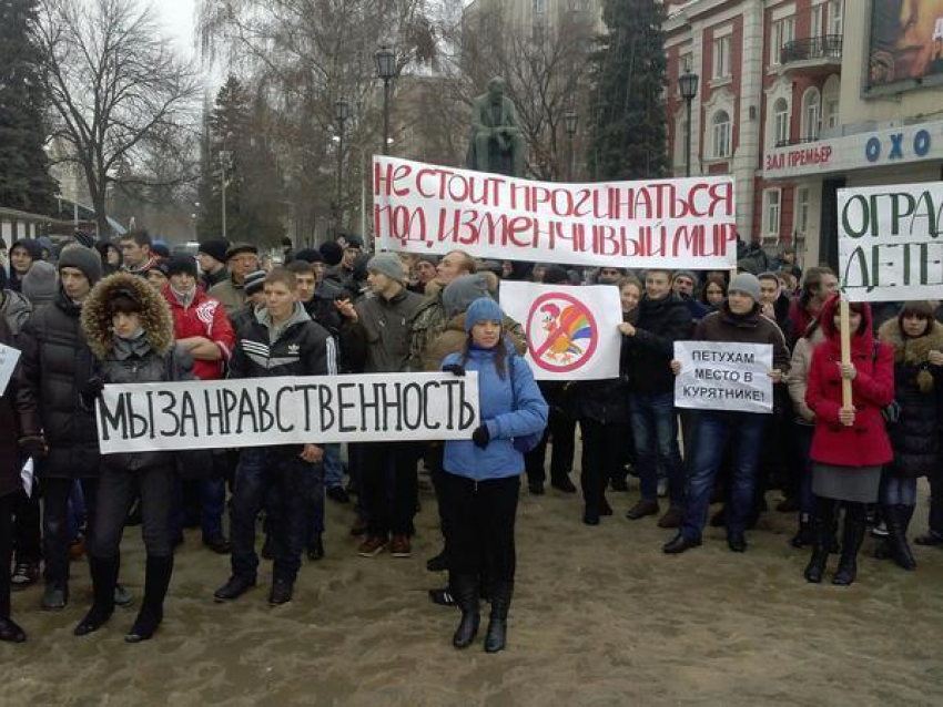 В Воронеже избили участника пикета против закона запрещающего пропаганду гомосексуализма