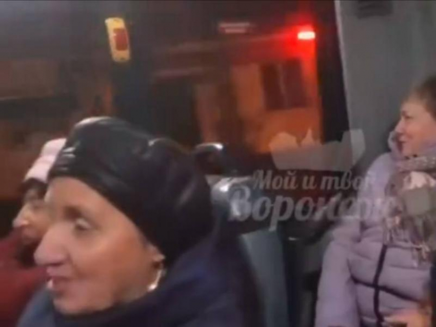 Очень музыкальная маршрутка попала на видео в Воронеже