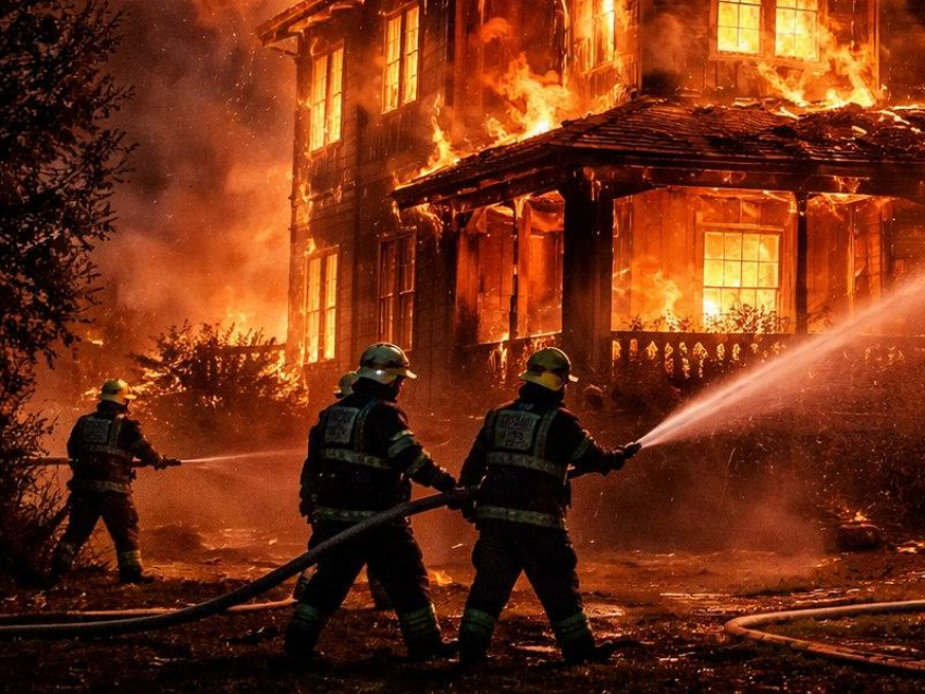 Пожар в частном доме унес жизнь мужчины на новогодних каникулах в Воронежской области 