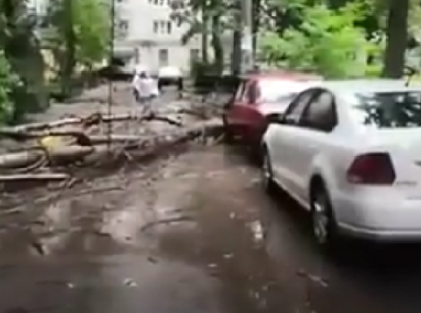 Последствия погодного апокалипсиса сняли на видео в Воронеже