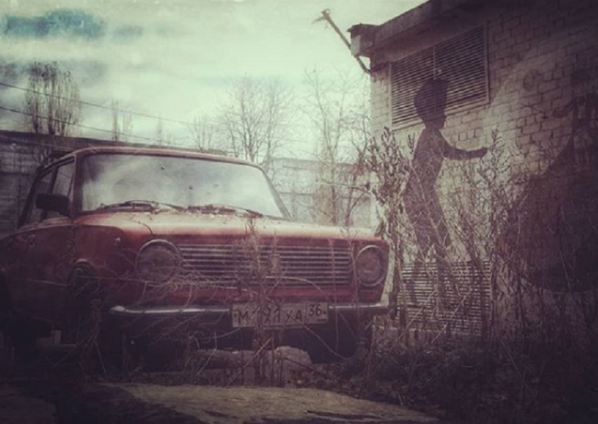Чернобыльскую «копейку» сфотографировали в мрачном месте Воронежа 