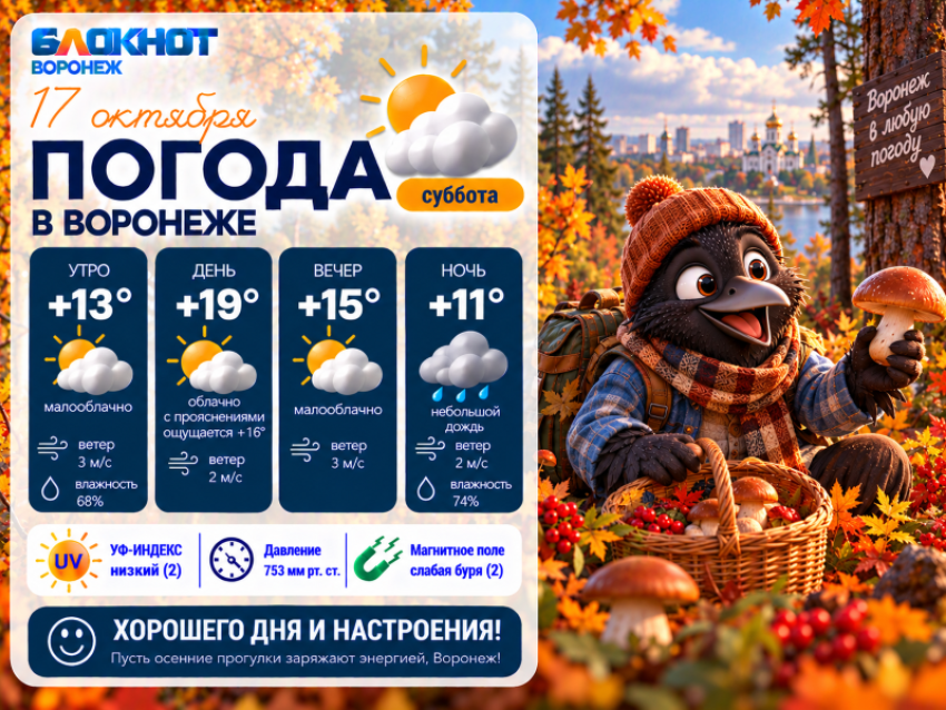 Осень радует: прогноз погоды в Воронеже