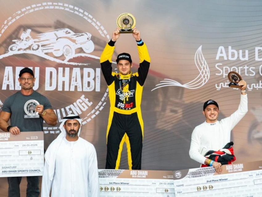 Воронежский гонщик Максим Дейкин покорил дюны пустыни, выиграв гонки в Абу-Даби 