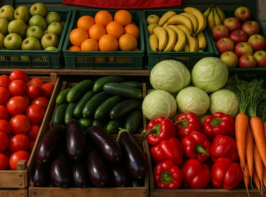 Больше 9 тонн овощей и фруктов, а также 2,2 тонн мяса сняли с продаж в Воронежской области