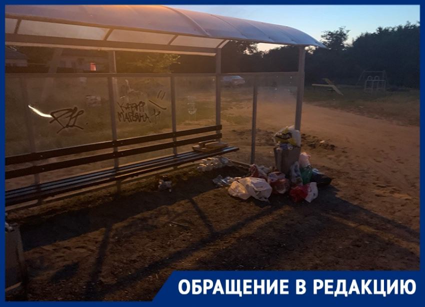 Новая остановка у озера стала помойкой после «нашествия» отдыхающих в Воронеже