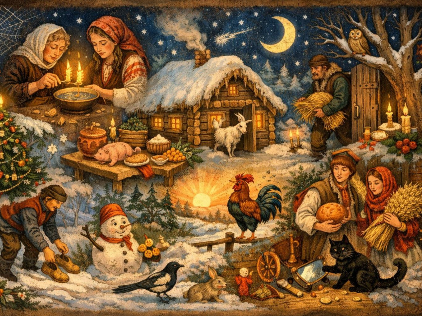 От колядок до гаданий: какие новогодние и рождественские приметы чтили наши предки 