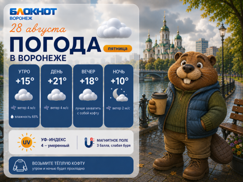Согреваемся кофе и куртками: прогноз погоды в Воронеже