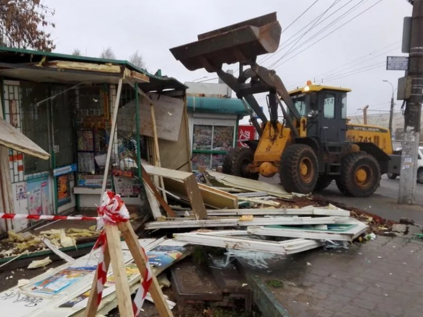 В мае власти Воронежа запланировали снос 19 незаконных киосков