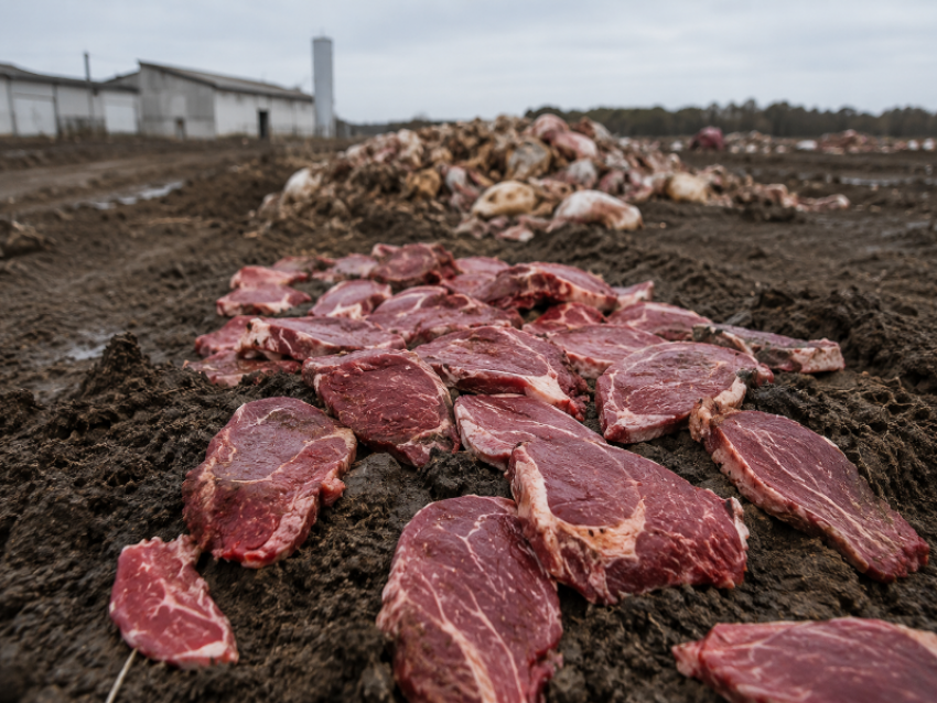 Мясокомбинат под Воронежем попался на нарушениях с отходами, загрязняющими почву 