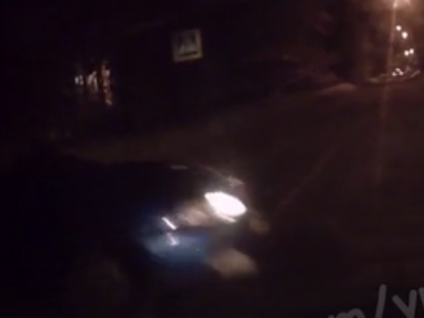 «Скользкое» ДТП от первого лица попало на видео в Воронеже