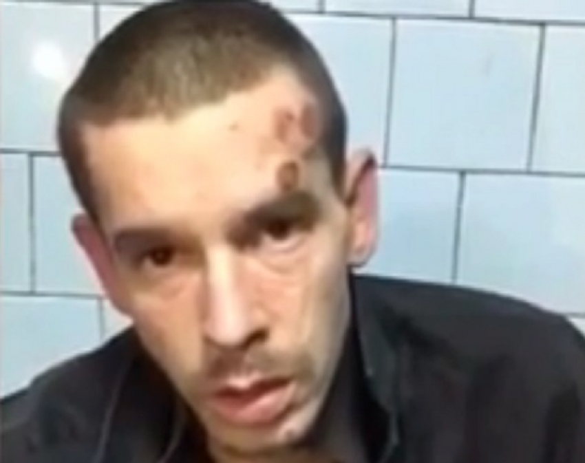 Опубликовано видео допроса бомжа, ранившего в Воронеже полицейских 